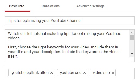 Youtube Video Optimisation