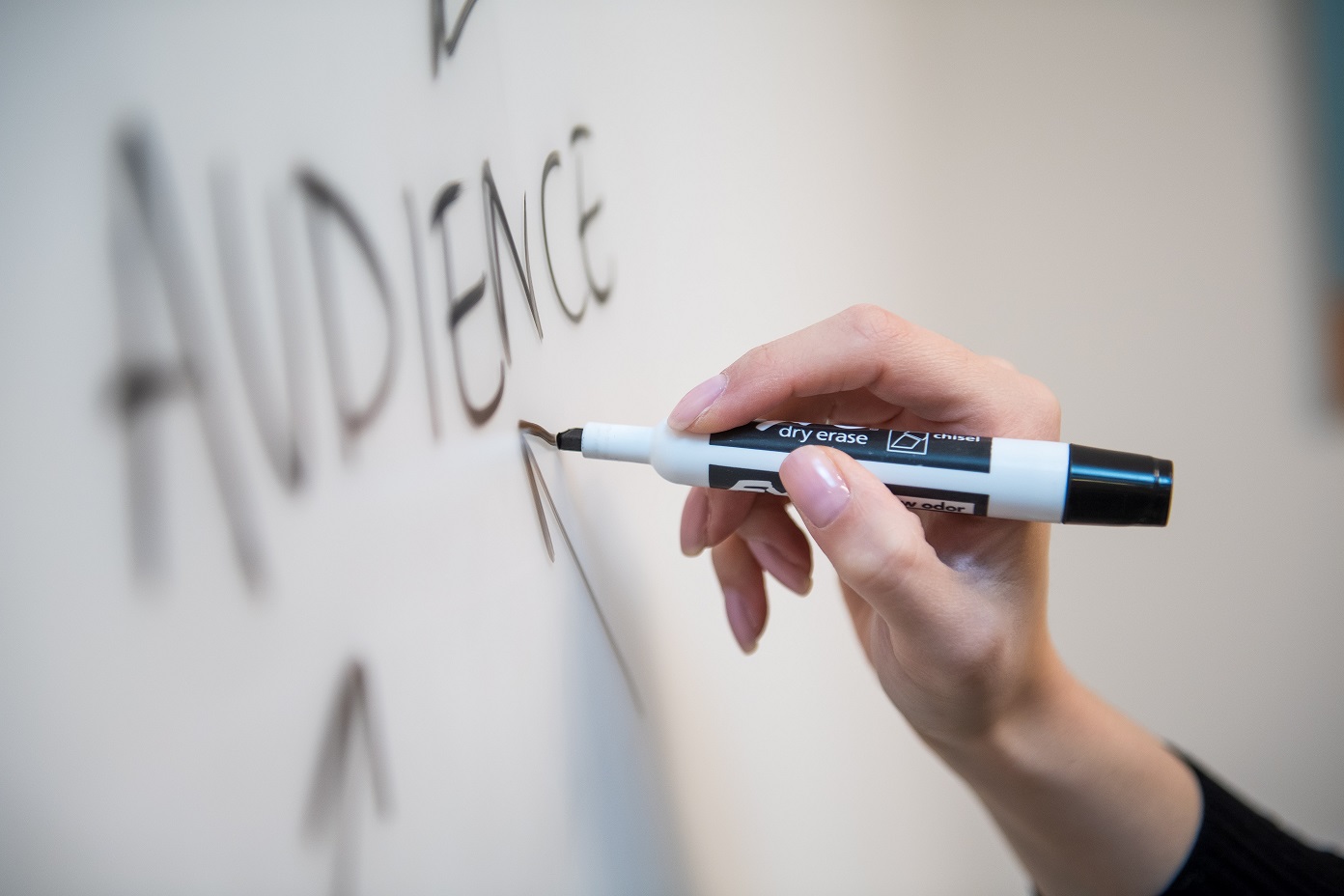 Audience on whiteboard